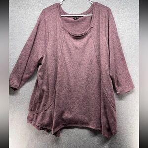 New Directions Mauve Crew Neck Sweater